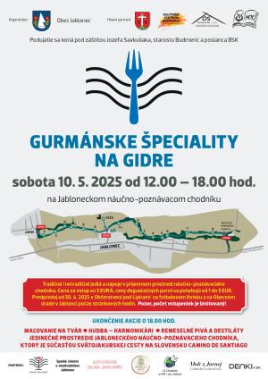 GURMÁNSKE ŠPECIALITY NA GIDRE 10. máj 2025